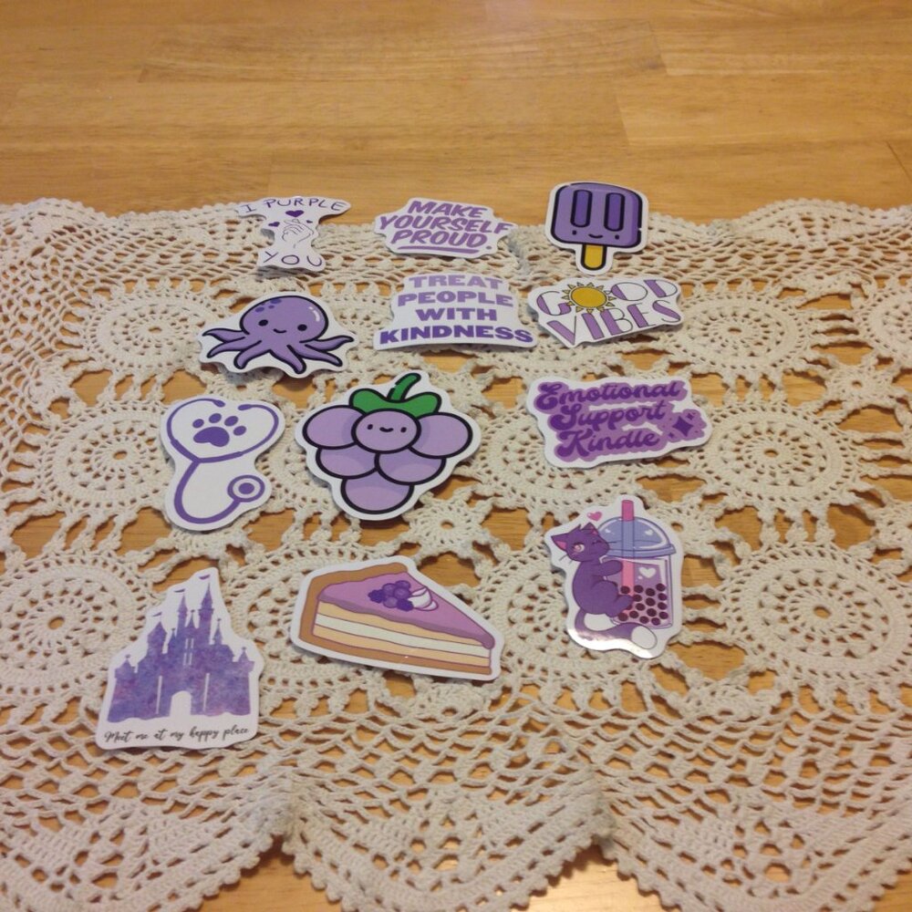 Purple Lovers Stickers locker, scrapbook, crafts
